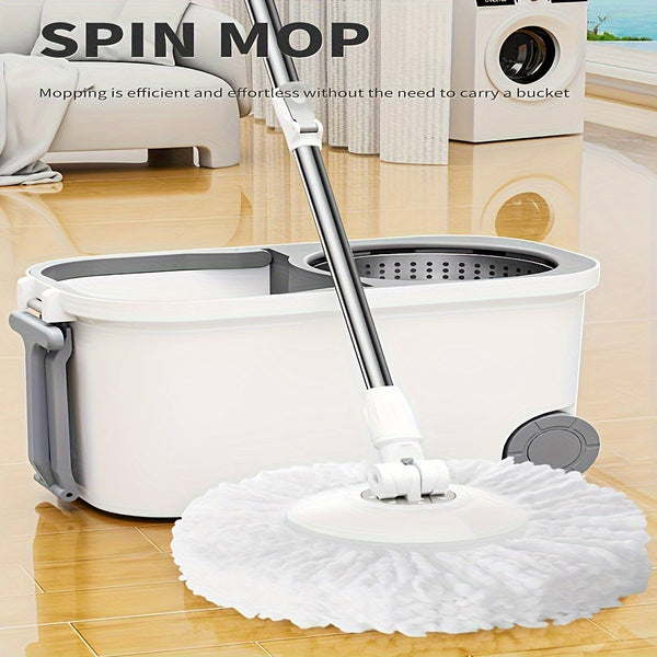 Household Double Drive Rotary Mop And Bucket Set
