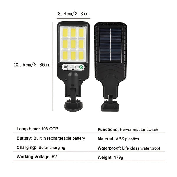 Outdoor Solar sensor Street Light 2200W