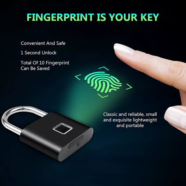 Waterproof Smart Fingerprint Padlock