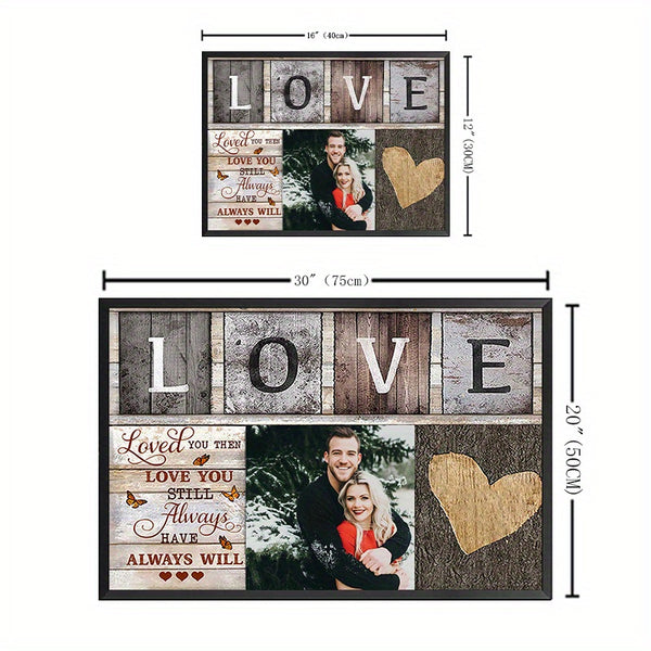 Personalized Metal Sign With Metal Framed Valentine's Day Love You Still Always