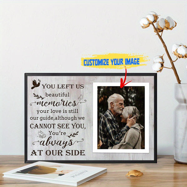 Personalized Metal Sign With Metal Framed Personalized You Left Me Beautiful Memories