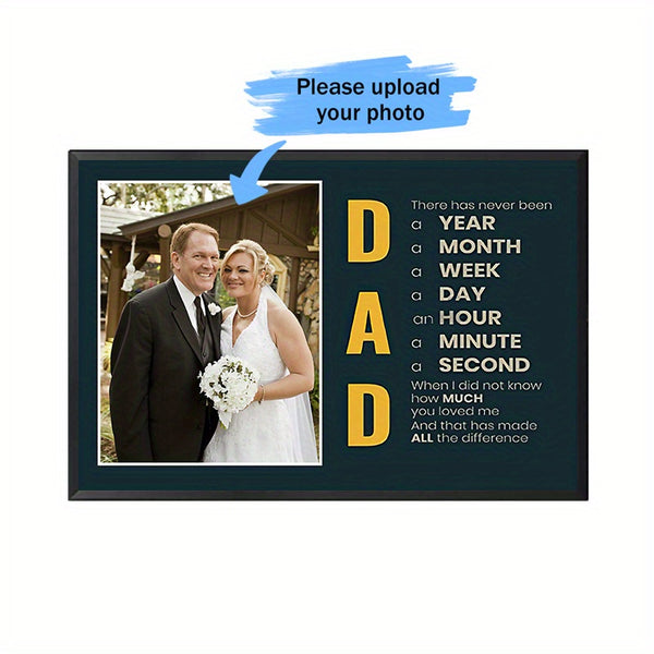 Personalized Metal Sign With Metal Framed Personalized To My Daddy