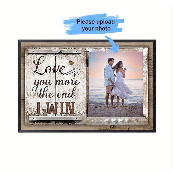 Personalized Metal Sign With Metal Framed Personalized Couple