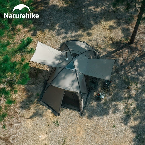 Naturehike Waterproof Camping Tent With 2 Bedrooms