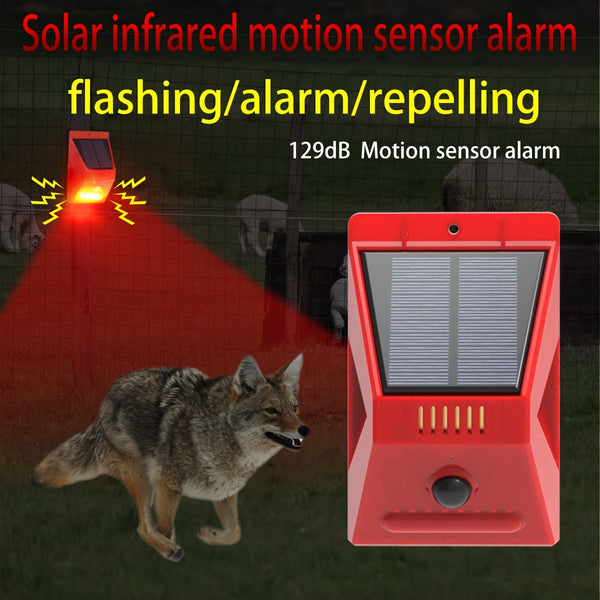 Solar-Powered Security Alarm Light with Motion Sensor