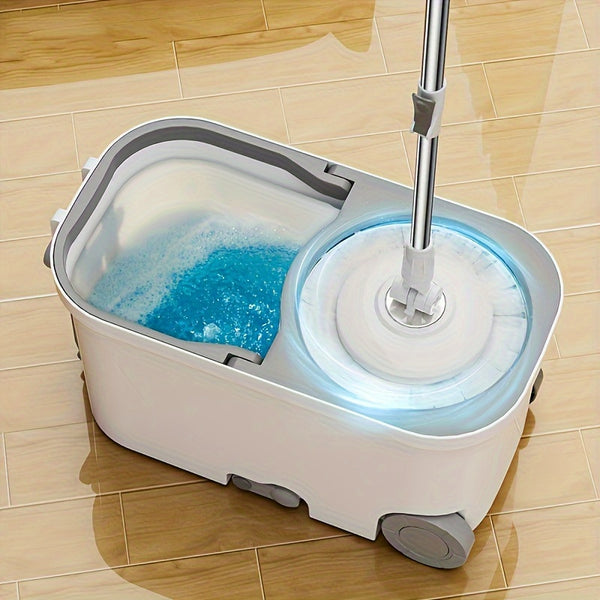 Household Double Drive Rotary Mop And Bucket Set