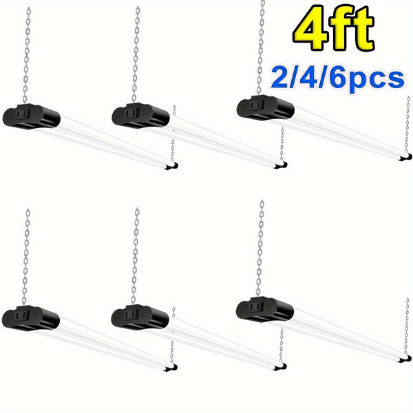 Hanging Mount Utility LED Shop Lights 2pcs/4pcs/6pcs