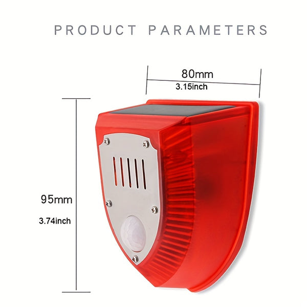 Secure Your Home with Solar Power Rechargeable Alarm and PIR Motion Sensor!