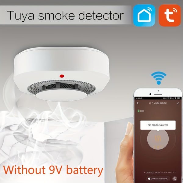 Smart Tuya Wi-Fi Smoke Detector Alarm