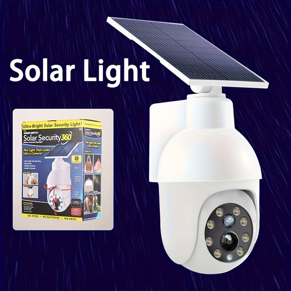 Solar Wall Light Simulation Surveillance Camera