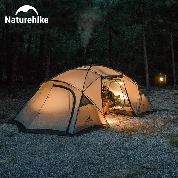 Naturehike Waterproof Camping Tent With 2 Bedrooms