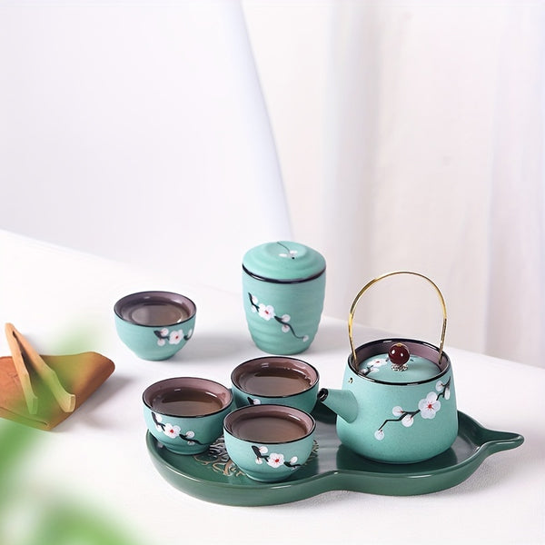 Ceramic Purple Clay Travel Tea Set