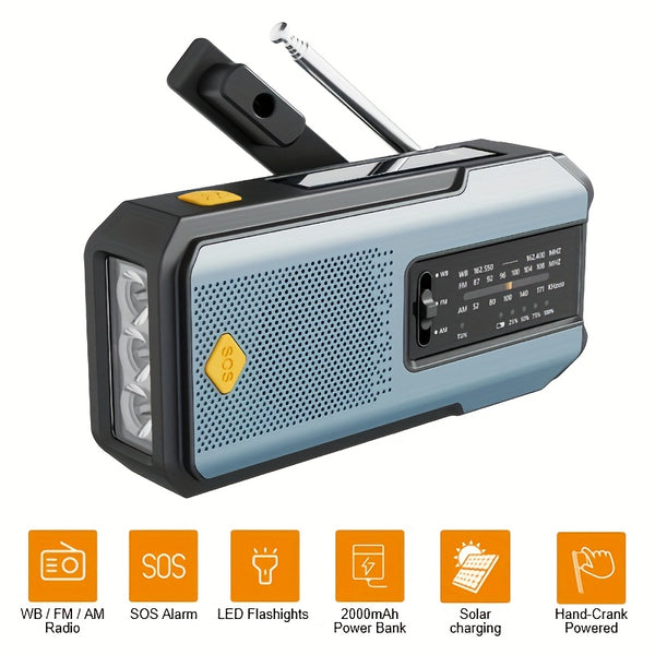 Emergency Radio Hand Crank Solar