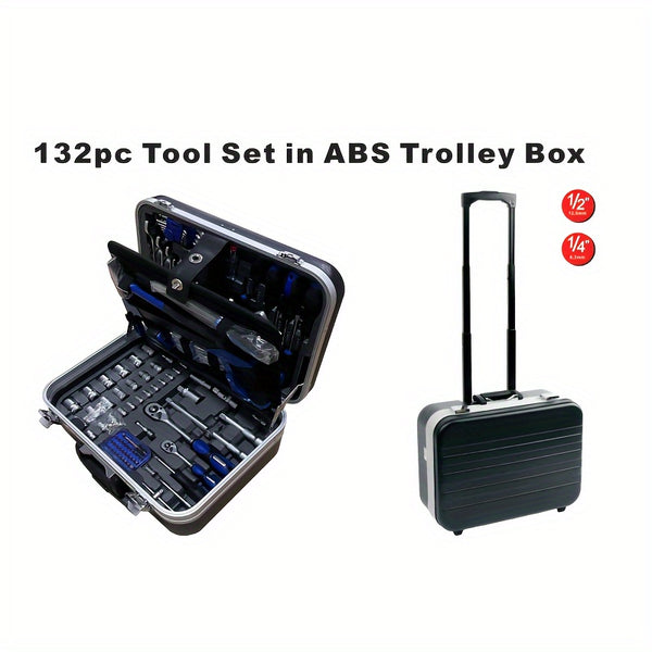Tool Bag With ABS Trolley Case 132pcs