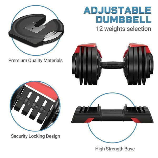 Adjustable Dumbbells Barbell Kettlebell Sets